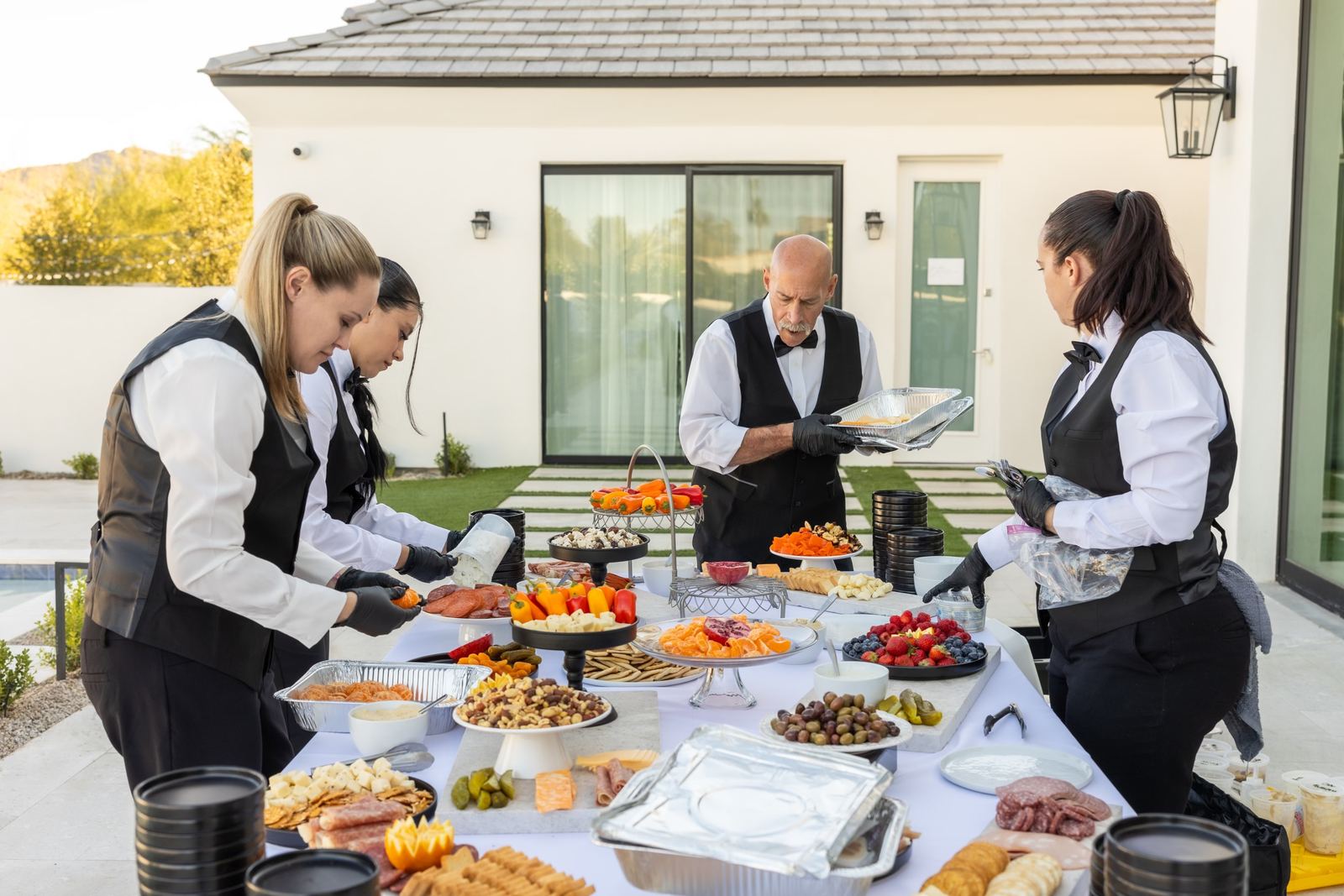 Catered reception in Scottsdale, Arizona